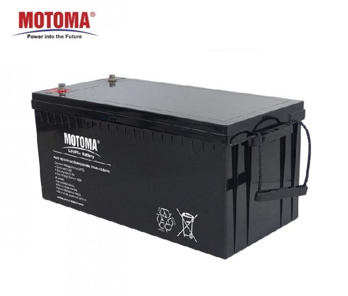 батареи цикла 12V 200Ah LiFePO4 MOTOMA глубокие для RV 0