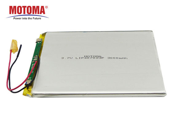 Батарея перезаряжаемые 3.7V 3000mAh Lipo лития цикла MOTOMA глубокая